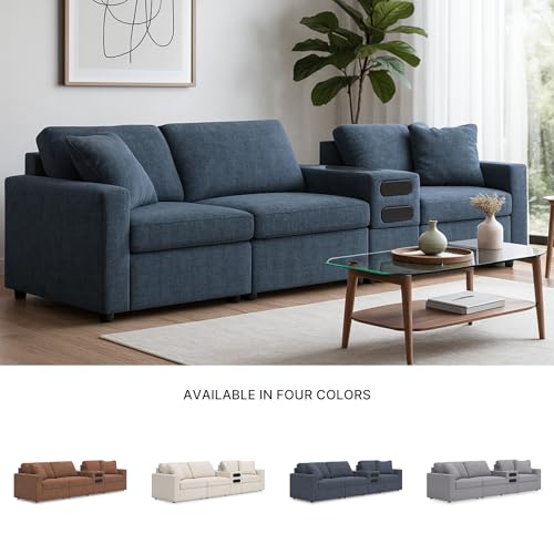 Image of Signature Design by Ashley 4-Piece Modern Sectional Sofa, Ink