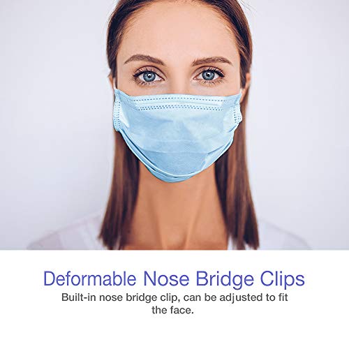 Candycare Disposable Face Masks, Pack Of 25 - Dust Particle 3-Layer Design With Earloop Protective Cover #TOP4