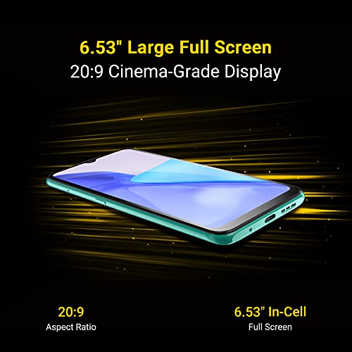 Image of UMIDIGI Unlocked Cell Phone, Power 5 Smartphone 4+128GB, Helio G25 Octa-Core 6150mAh, 6.53 HD Display Phones with 16MP+8MP Camera, 4G Dual SIM, Infrared Thermometer and Fingerprint&AI Face Unlock