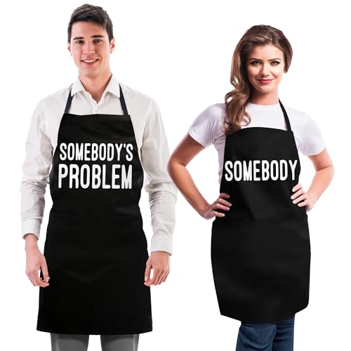 Funny Couple Aprons - Gift Ideas For Her Him -