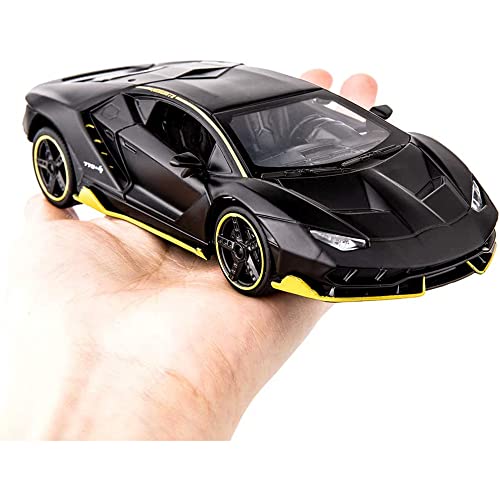 Image of 1:32 Diecast Metal Car Model LP770 Toy Cars for Kids Pull Back Openable Doors with Light Sound