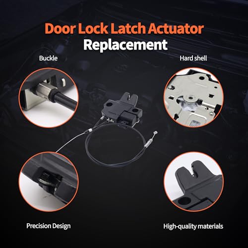 Image of HiSport Trunk Lid Door Lock Latch Actuator with Lock Cable 64600-53060 Compatible with Lexus 2008-2014 is F,2006-2013 IS250 IS350