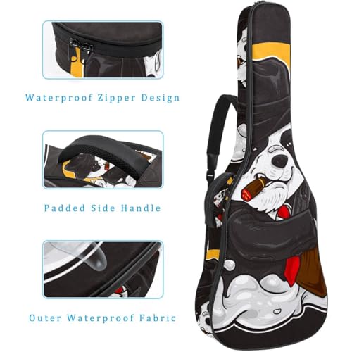 Housse pour guitare acoustique papillon multicolore, le cadeau idéal pour guitariste