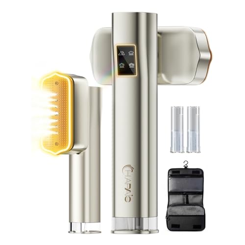 HAPAIS Steamer for Clothes,2-in-1 Clothes Steamer Handheld with 200ml Large Capacity,25 Min Continuous Use,4 Modes 1300W Travel Steamers with Storage Bag for Travel/Home