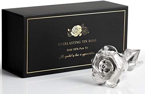 Tin Rose 10th Anniversary for Her Gift Tin 10 Year Wedding Anniversary Ten