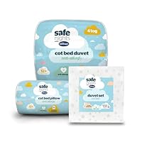 Silentnight Safe Nights Cot Bed Duvet 4 Tog – Anti Allergy Lightweight Soft Snug