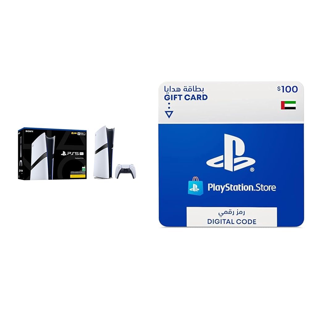 PlayStation 5 Pro Console - UAE Version + PlayStation Top up Card $100 [UAE Account] [Digital Code]