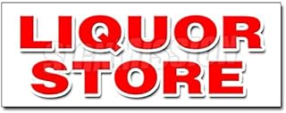 24" Liquor Store Decal Sticker Cold Beer Malt Huge Selection Cigarettes ice