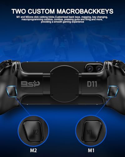 Image of Bluetooth Mobile Game Controller for Nintendo Switch 2 & iOS & Android & Tablets, Wireless Gamepad Grip with Hall Effect Trigger Joystick, Ergonomic Phone Controller for iPhone, iPad Pro, Samsung