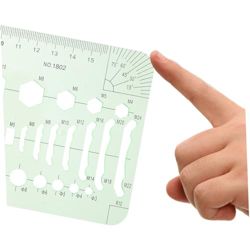 Règle géométrique plastique pour dessin et mesure précise scolaire