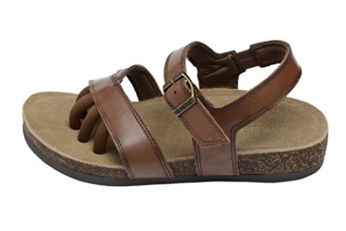 Wellrox Women's Santa Fee-Maddie Brown Casual Sandal 6