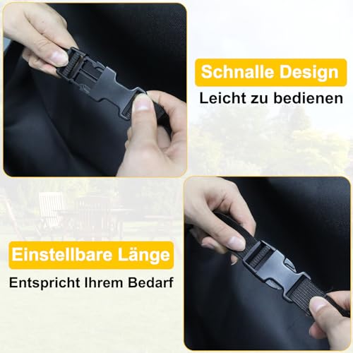 Grillabdeckung für Enders Gasgrills Monroe Pro 3 SIK, 4 SIK mit Kocher (ab 2020), Kansas 3/4 Brenner, Boston 4 IK mit Kocher - 600D Oxford BBQ Abdeckung Schutz 4