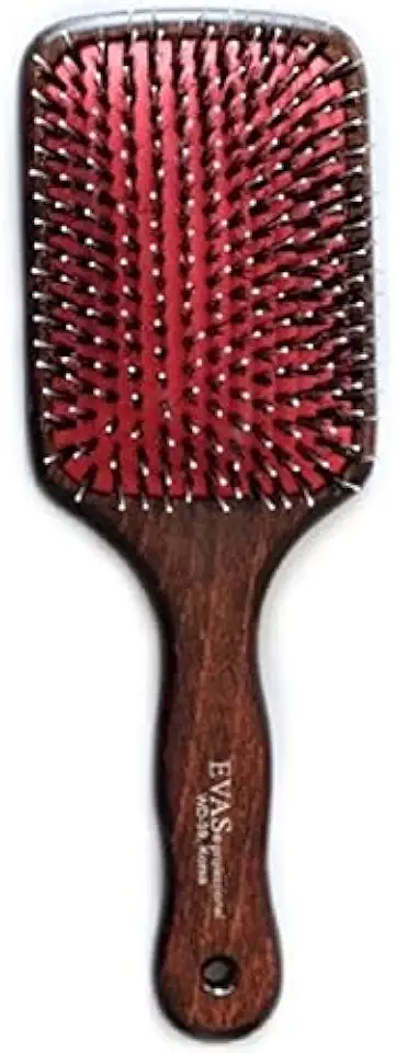 Escova de Cabelo Evas Raquete WD-39 Cerdas Naturais