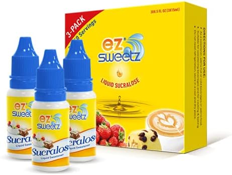 0.5 oz - Liquid Sweetener 450 Servings/Bottle | 3-Bottle x 1-Pack