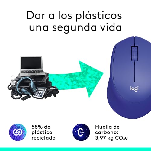 Ratón inalámbrico Logitech M330 con sensor óptico de 1000 dpi y larga batería de 2 años 7