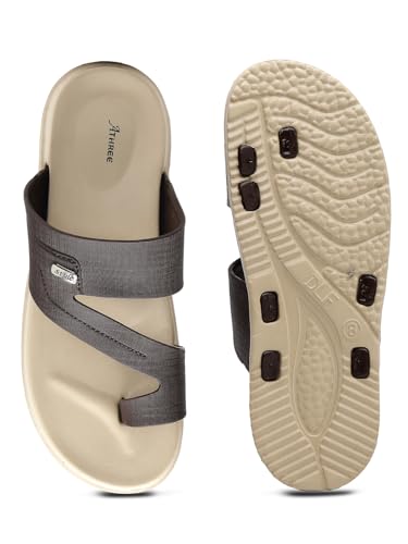 Image of ATHREE Slippers for Man Soft Lightweight | Chappal for Men Daily use Casual Slipper | Stylish Sleeper for Mens EVA Flip Flops Home use Gents Footwear for Man Pack of 1