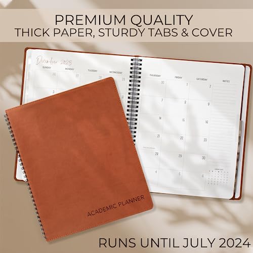 Simplified 2023-2024 Academic Planner - A Beautiful 8.5" X 10.5" Daily Planner For Women Or Men With Weekly & Monthly Spreads For The 23-24 School Year - Runs From June 2023 - July 2024 #TOP3