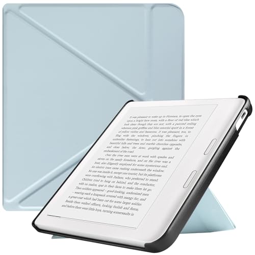 HGWALP Slimshell Hülle für Tolino Vision Color (2024)/Vision 6 (2021) & Kobo Libra Colour (2024)/Libra 2 (2021) 7 Zoll Ultra Slim Lightweight Cover mit Auto Wake/Sleep und Ständer-Sky Blue