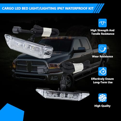 Kit de luces LED para caja de camioneta compatible Ram 2016-2018 miniatura 7