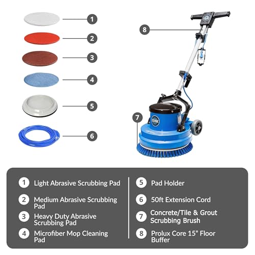 Prolux Core Heavy Duty 15 inch Floor Buffer Scrubber and Polisher Cleaning Machine - All floor surfaces by Prolux - Image 8