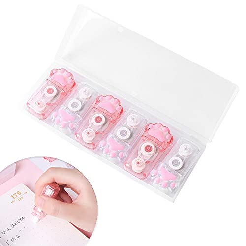 Cartoon Correction Tapes,6 Pack White Out Correction Tape,Easy to Use