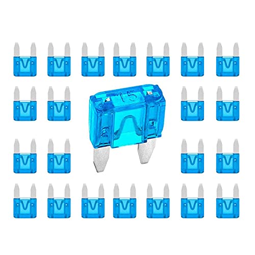 Greatest Product Kodobo 100 Pack Auto Fuses 15 AMP APM/ATM 32V Mini Blade Style Fuses 15A Short Circuit Protection Car Fuse - 100Pack Exclusive Discount 50% Price Kodobo 100 Pack Auto Fuses 15 AMP APM/ATM 32V Mini Blade Style Fuses 15A Short Circuit Protection Car Fuse - 100Pack