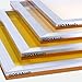 Caydo 4 Pieces Large Dry Sift Screen Set, 20 x 24 Inch Aluminum Screen Printing Frames with 110, 160, 230, 305 Mesh (2 White 2 Yellow) for Screen Printing