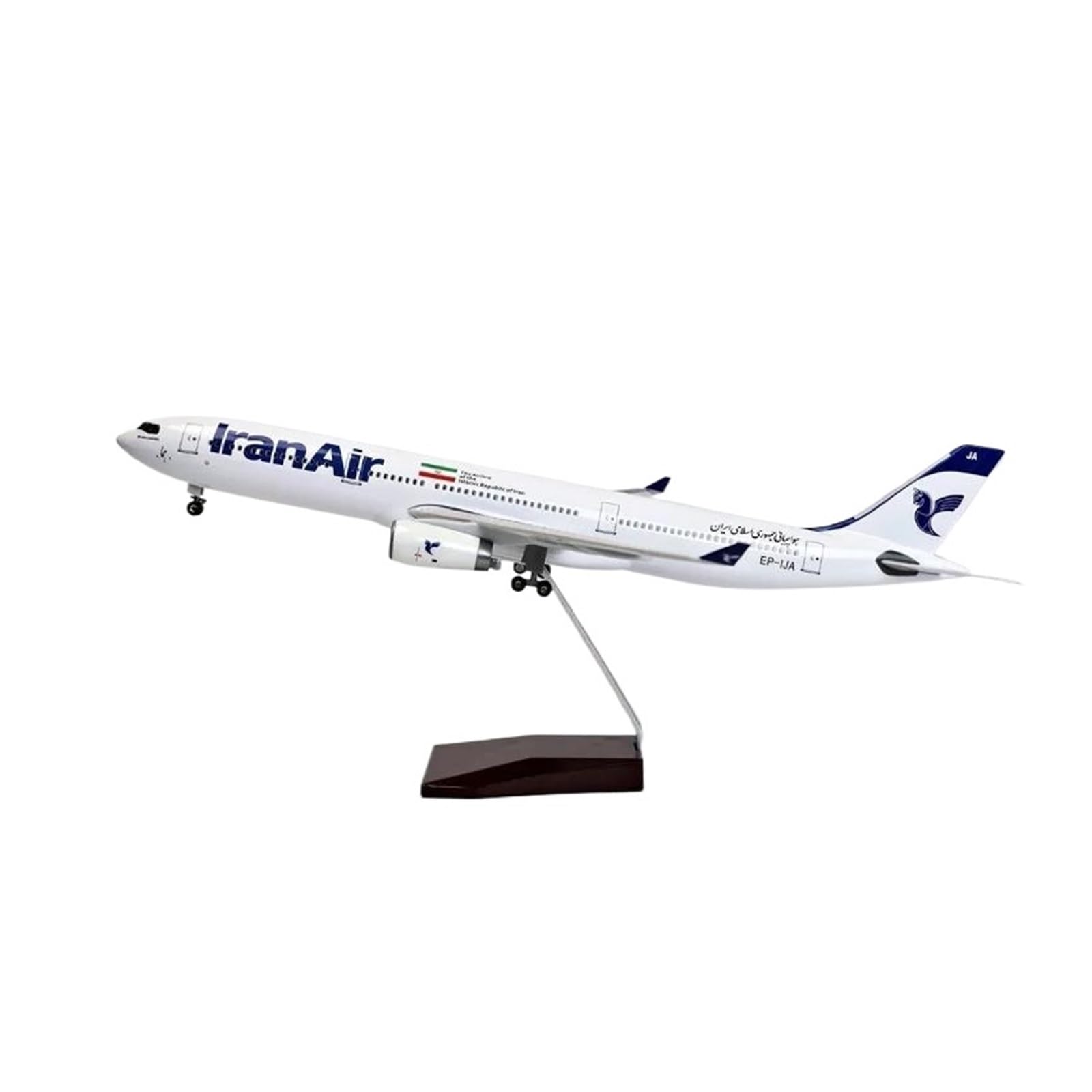 Aereo in Metallo pressofuso 1/135 per Asia Iran Air 330 Collezione in Resina pressofusa Display con Base Decorazioni per la casa Modello di aeroplani per Raccolta ed Esposizione (Senza Luce)