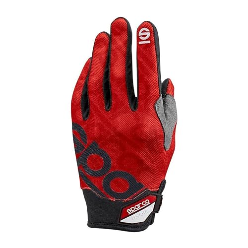 Sparco Meca 3 Guanti Taglia 9 (S) Rosso