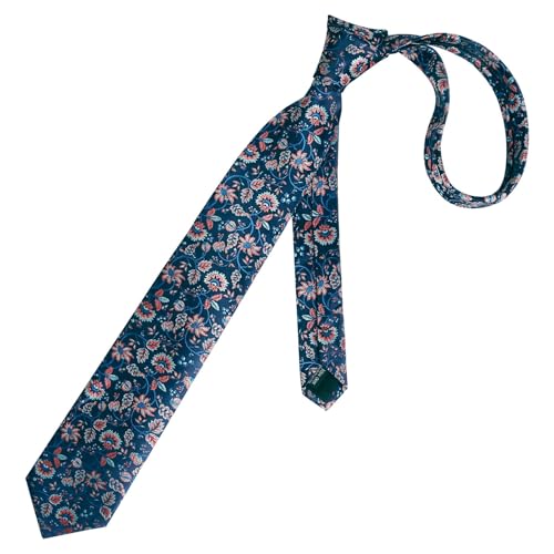 Image of Alizeal Mens 3.15inches Leaf Flower Pattern Tie Set