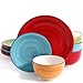 Better Homes and Gardens Festival 12-Piece Dinnerware Set, Assorted, Dishwasher Safe, 1-Pack