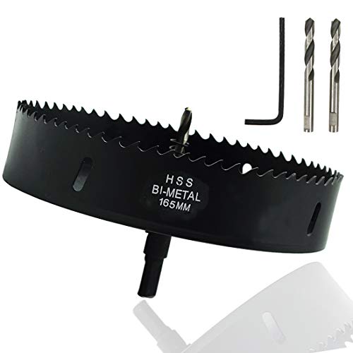 Image of 6.5 inch Hole Saw Bi-Metal Hole Saw Drill Bit Drilling Tool for Wood Material