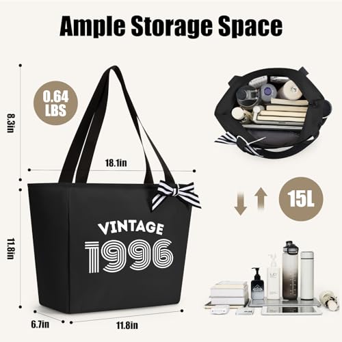 Image of Vavabox 40th Birthday Gifts Women, Unique 40 Years Old Tote Bag, Vintage 1986 Handbag Gifts for Women Mom Wife Friend
