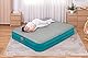Bestway AlwayzAire Fortech Luftbett mit akkubetriebener Doppelpumpe Double XL/Lo 203 x 152 x 36 cm, Türkis