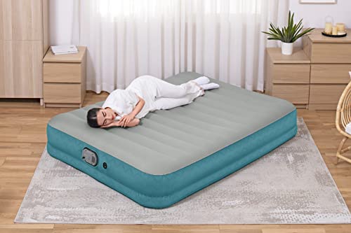 Bestway 80" x 60" x 14"/2.03 m x 1.52 m x 36 cm AlwayzAire Fortech Air Mattress Queen Rechargeable Dual Pump – Image 4