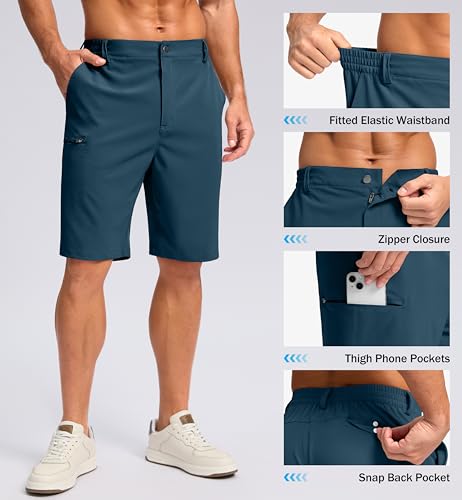 G Gradual Men's Casual Shorts 7"/ 9" Lightweight 4 Pockets Stretch Quick-Dry Summer Shorts for Golf Work Hiking Trips3