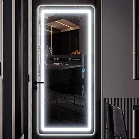 Biyatuos LED Lighted Wall Mounted Mirror Cover