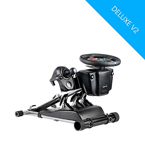 wheel stand pro g racing wheel stand compatible with logitech g29 g923 g920 g27 amp g25 wheels deluxe original v2 wheel and pedals not included