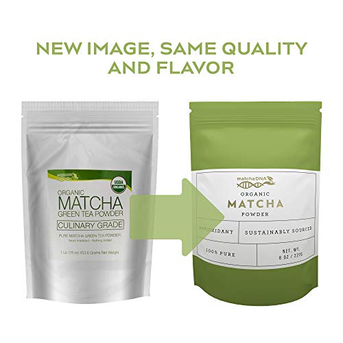 Matcha Dna Usda Organic Matcha Green Tea Powder Culinary Grade Powdered Matcha - High In Antioxidants (8 Ounce Bag) #TOP7