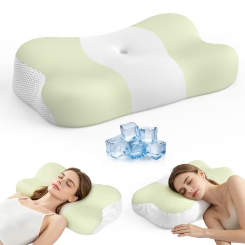 VYLEE Memory Foam Cervical Pillow, Neck Comfort Support...