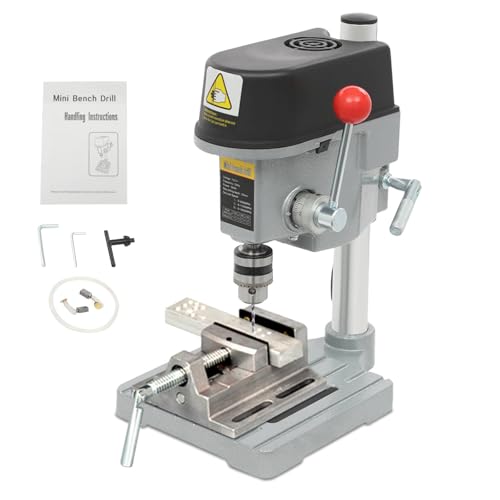 Portable Jewelry Drill Press,with Wrench - High340W,Adjustable Speed (0-16,000 RPM),Bench Top Drill Press Variable Speed,for Metal Wooden Jewelry DIY and Crafts Projects