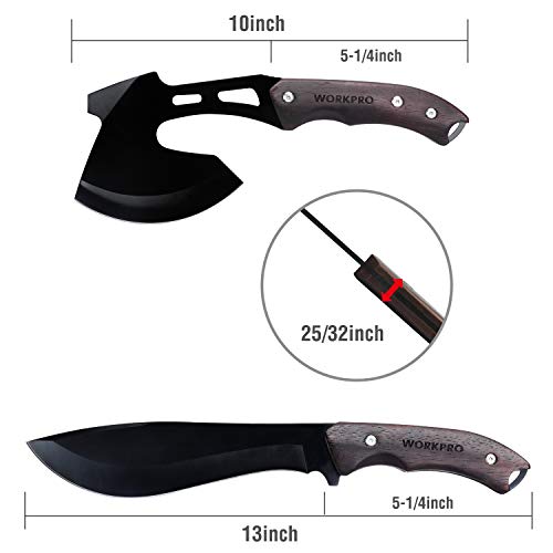 WORKPRO-Axe-and-Fixed-Blade-Knife-Combo-Set-Full-Tang-Wood-Handle-for-Outdoor-Camping-Survival-Hunting-Sheath-Included