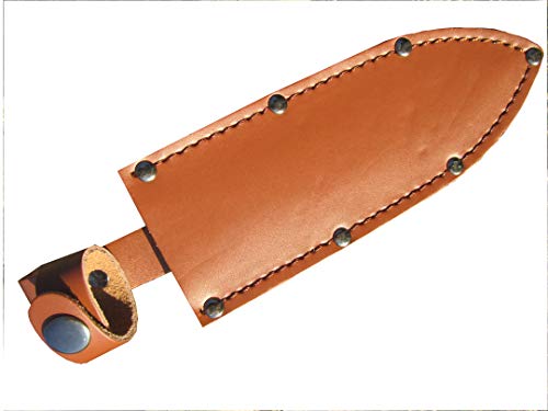Knife Sheath Riveted Genuine Leather - Up to 7-inch Single/Double Edge Blade â€“ Riveted Belt & Handle Loops â€“ Hori Hori, Hunting, Camping, Fishing, Tactical, Outdoor â€“ RiverView Enterprise