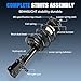 Front Strut Shock w/Coil for Dodge Journey 2009-2019 3.6L V6 Engine (Exc. 4CYL Engine), Assembly Spring Strut Shock Absorber Replace for 172509 172510, 2010 2011 2012 2013 2014 2015 2016 2017 2018
