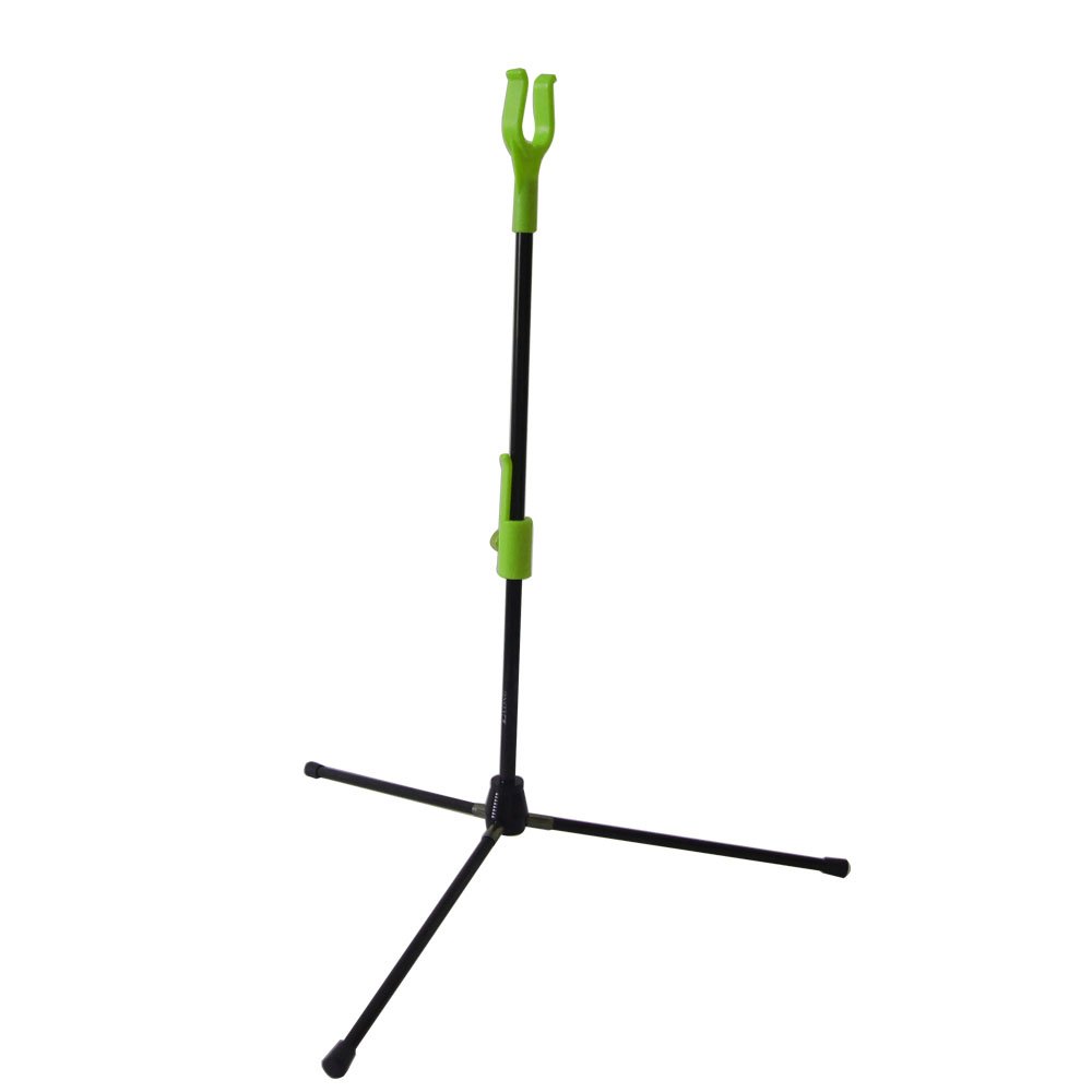 JIEXI HWYP Glass Fiber Bow Stand Recurve Bow Rack Bow Holder with Bag Pack of 1 (Green)