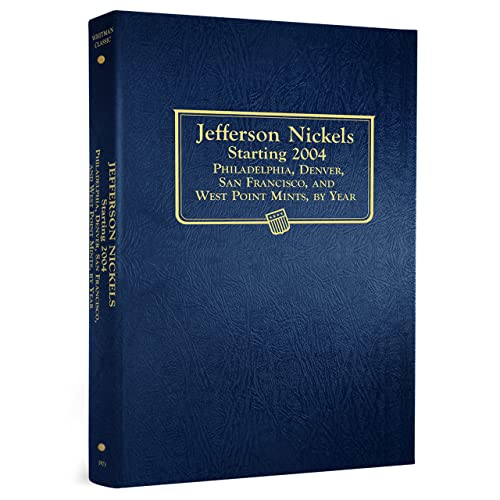 Whitman US Jefferson Nickel Coin Album 2004 – Date #1973