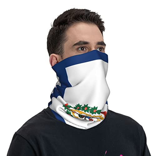 Balaclava de West Virginia, Mascarilla Facial de Doble Lado para Hombre y Mujer, Pañuelo Respirable, Bandana, Cubreboca, Color Blanco miniatura 5