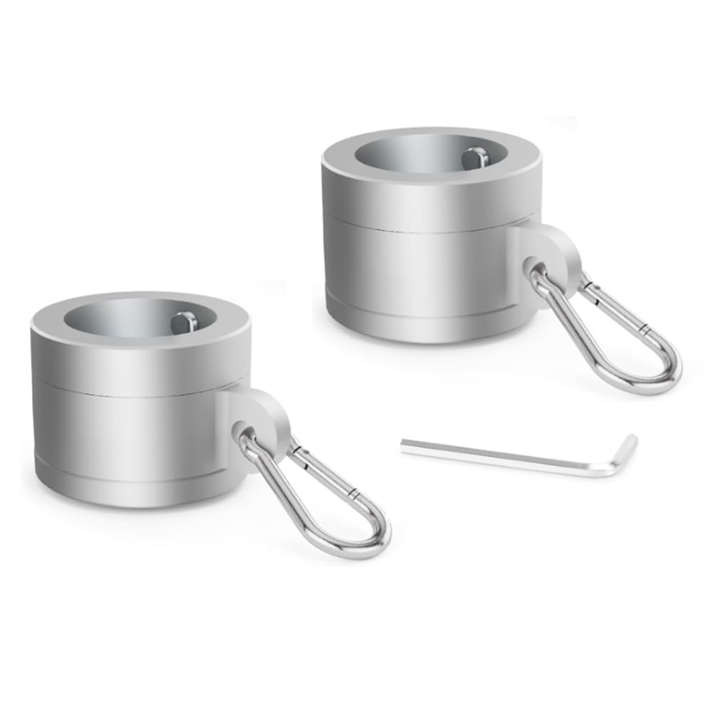 Ctrlzs 1 Pair Aluminum Alloy Flag Pole Rings 1In, 360 Degree Rotating Flag Mounting Rings For 0.75-1.02 Inch Diameter Flagpole
