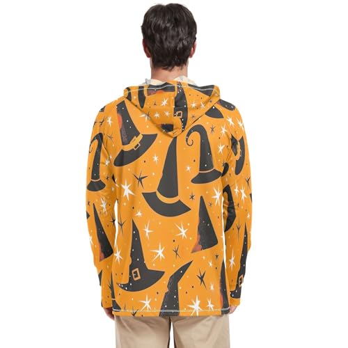 Robotic Owl Front View Mens Polyester Hoodie, Hiking Long Sleeve Shirt Men, Cooling Hoodie for Men3