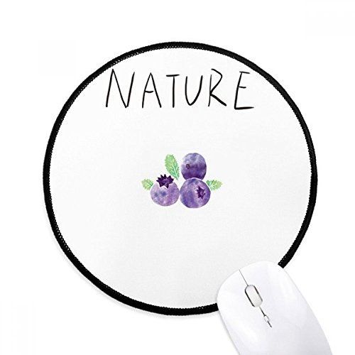 beatChong Blueberry Usine Soloisland Peinture Tapis Rond Noir Cousu Bord Mat Non Slip Jeu Cover
